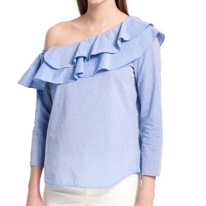 Calvin Klein Woman off shoulder ruffle blouse